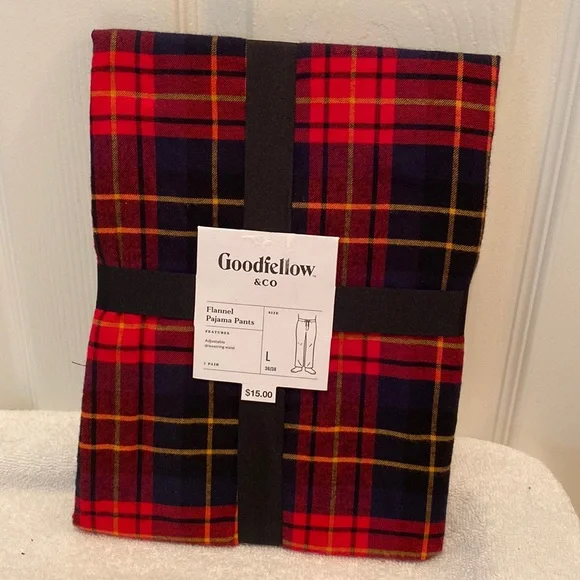 Brand New Goodfellow & Co Red/Black Flannel Pajama Pants… - Picture 1 of 3